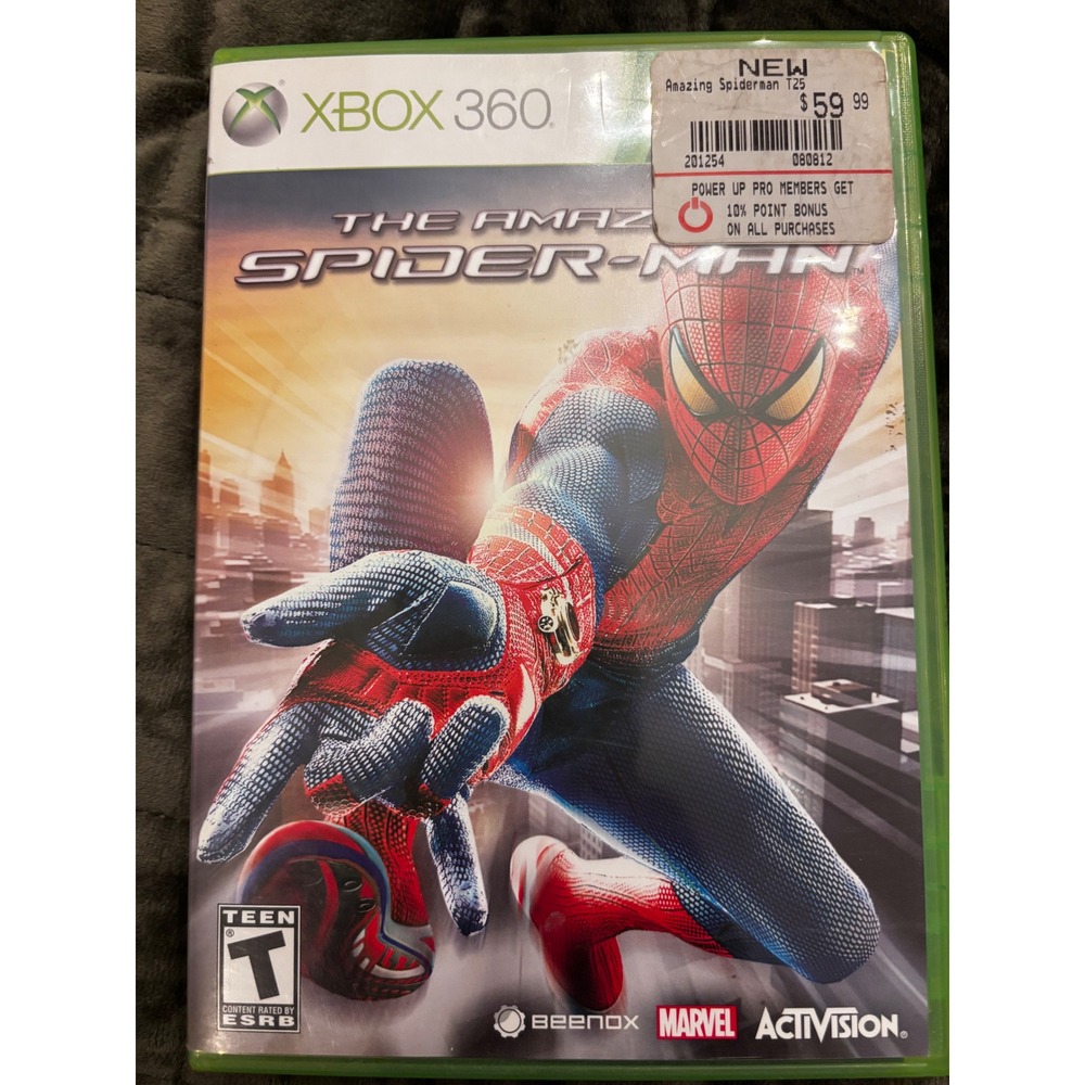 The Amazing Spider-Man Xbox 360 Game Marvel Activision 2012 Complete CIB